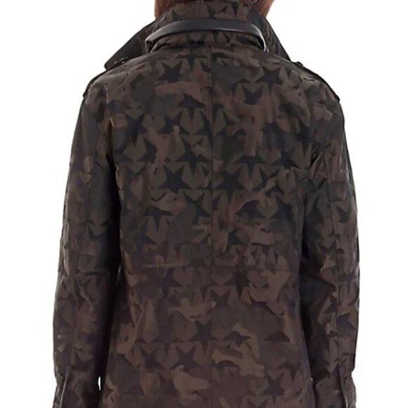 AVEC LES FILLES WATER-RESISTANT CARGO CAMO JACKET WITH HIDDEN HOOD SIZE … - Picture 2 of 16